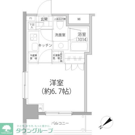 パークハビオ東向島の物件間取画像